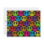 Multiple Multicolor Peace Signs Custom Announcement