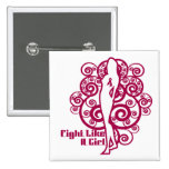 Multiple Myeloma Abstract Fight Like a Girl buttons