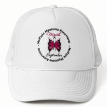 Multiple Myeloma Awareness Month Butterfly Circle hats by cancerapparel Multiple Myeloma Awareness Month Butterfly Circle hats