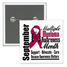 Multiple Myeloma Awareness Month Butterfly v5 Pins