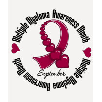 Multiple Myeloma Awareness Month Ribbon of Hearts t-shirts by cancerapparel Multiple Myeloma Awareness Month Ribbon of Hearts t-shirts