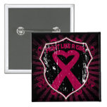 Multiple Myeloma Cancer Fight Like A Girl Armor Button