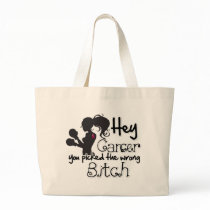 Multiple Myeloma Cancer Picked Wrong Bitch Tote Bag