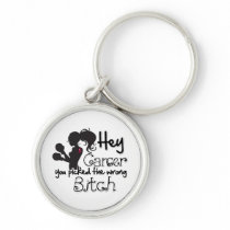 Multiple Myeloma Cancer Picked Wrong Bitch Keychain