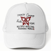 Multiple Myeloma Celtic Butterfly 3 Trucker Hats