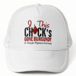 Multiple Myeloma Chick Gone Burgundy Hats