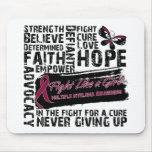 Multiple Myeloma Collage - Fight Like a Girl mousepads