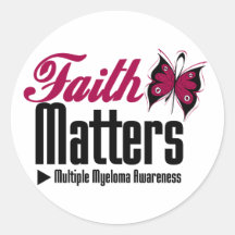 Multiple Myeloma FAITH MATTERS Stickers