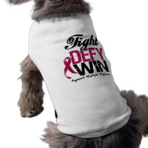 Multiple Myeloma Fight Defy Win Pet T-shirt