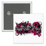 Multiple Myeloma Fight Like A Girl Butterfly buttons