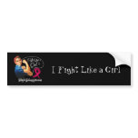 Multiple Myeloma Fight Like a Girl Rosie Riveteter Bumper Sticker