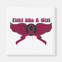 Multiple Myeloma Fight Like A Girl Wings Refrigerator Magnets