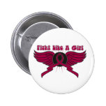 Multiple Myeloma Fight Like A Girl Wings buttons