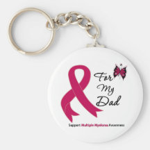 Multiple Myeloma For My Dad Keychain
