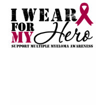 Multiple Myeloma Hero Ribbon t-shirts by cancerapparel Multiple Myeloma Hero Ribbon t-shirts