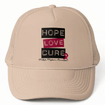 Multiple Myeloma Hope Love Cure Trucker Hats
