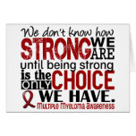Multiple Myeloma How Strong We Are Greeting Cards