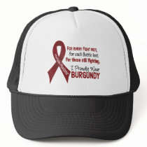 Multiple Myeloma I Proudly Wear Burgundy 1 Mesh Hats