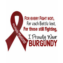 Multiple Myeloma I Proudly Wear Burgundy 1 t-shirts by awarenessgifts Multiple Myeloma I Proudly Wear Burgundy 1 t-shirts