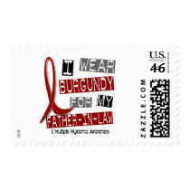 MULTIPLE MYELOMA I Wear Burgundy Father-In-Law Stamp