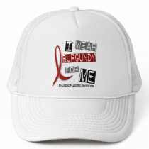MULTIPLE MYELOMA I Wear Burgundy For ME 37 hats by awarenessgifts MULTIPLE MYELOMA I Wear Burgundy For ME 37 hats