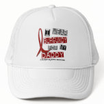 MULTIPLE MYELOMA I Wear Burgundy For My Daddy 37 Trucker Hats