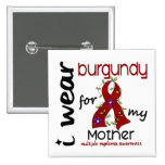 Multiple Myeloma I WEAR BURGUNDY FOR MY MOTHER 43 Pin