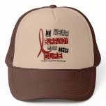 MULTIPLE MYELOMA I Wear Burgundy For The Cure 37 Mesh Hat