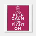 Multiple Myeloma Keep Calm and Fight On Fridge Magnets