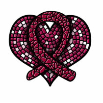 Multiple Myeloma Mosaic Heart Ribbon Sculpture photo sculptures by giftsforawareness Multiple Myeloma Mosaic Heart Ribbon Sculpture photo sculptures