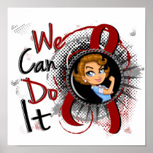 Multiple Myeloma Rosie Cartoon WCDI.png Print
