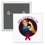 Multiple Myeloma Rosie The Riveter - We Can Do It buttons
