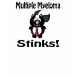 Multiple Myeloma Stinks Skunk Awareness Design Shirts