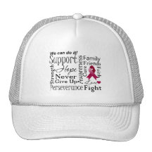 Multiple Myeloma Supportive Words Trucker Hats