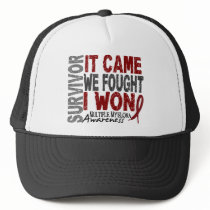 Multiple Myeloma Survivor It Came We Fought I Won hats by awarenessgifts Multiple Myeloma Survivor It Came We Fought I Won hats
