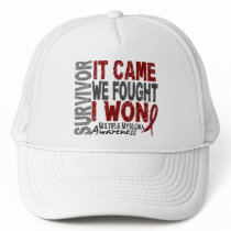 Multiple Myeloma Survivor It Came We Fought I Won hats by awarenessgifts Multiple Myeloma Survivor It Came We Fought I Won hats