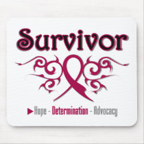 Multiple Myeloma Survivor Tribal Ribbon mousepads