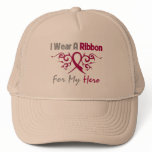 Multiple Myeloma Tribal Deco Ribbon Hero Trucker Hat