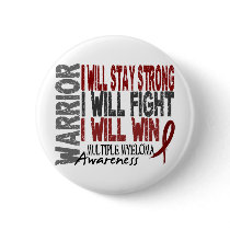 Multiple Myeloma Warrior Pinback Button
