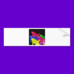 Multiple Orca Whales Multicolored -Reds Ahead bumper stickers