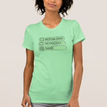Multiple Partisan Choice Shirt t-shirts