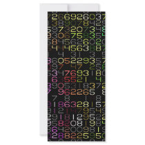 (multiple products selected) colorful numbers rack cards by fotowino (multiple products selected) colorful numbers rack cards