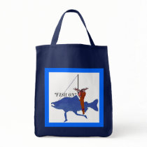 (multiple products selected) Moose Riding Salmon Tote Bags