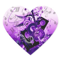 (multiple products selected) Music Journey_ Heart Stickers