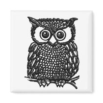 (multiple products selected)Owl Refrigerator Magnets