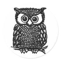 (multiple products selected)Owl Stickers