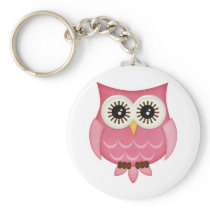 (multiple products selected)Pink Owls Keychains