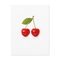(multiple products selected) Red Cherries Postcard