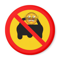 (multiple products selected) Travel, No fear_ Fridge Magnets