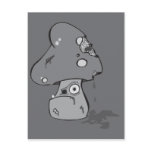 (multiple products selected)Zombie Mushroom Retro Postcard